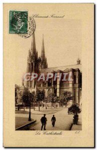 Old Postcard Clermont Ferrand La Cathedrale