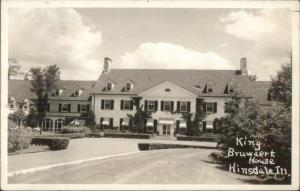 Hinsdale IL King Bruwaert House Real Photo Postcard
