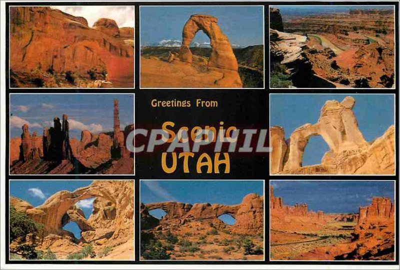 Modern Postcard Scenic Utah