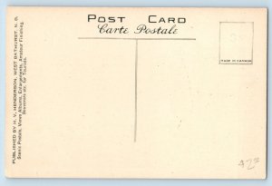 Perce Rock Quebec Canada Postcard View from South c1930's Vintage Unposted