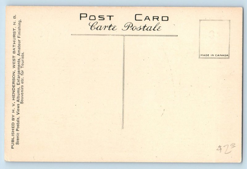 Perce Rock Quebec Canada Postcard View from South c1930's Vintage Unposted