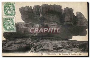 Old Postcard Tregastel The Crown Gralon