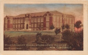 J59/ New Concord Ohio Postcard c1910 Mont. Hall Muskingum College 24
