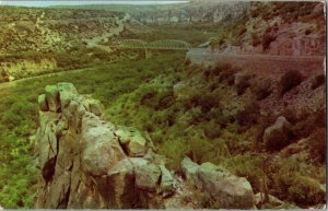 Pecos River Canyon Hwy 90 Rio Grande TX Vintage Postcard G36