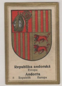 Rueger Chocolates Vignette Trade Cards National Coats of Arms- Andorra #8