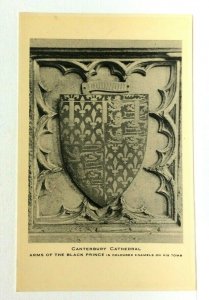 Tuck Kent England Canterbury Cathedral Arms Of Black Prince Vintage Postcard 