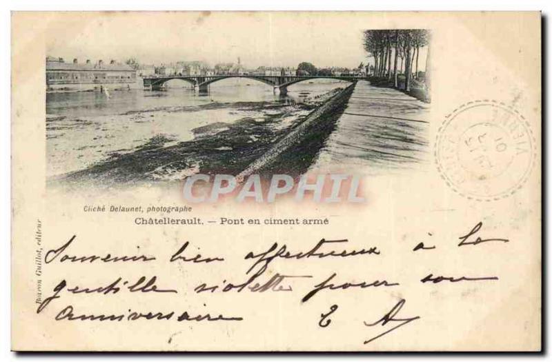 Chatellerault Old Postcard weapon cement bridge