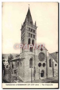 Postcard Old Cathedral of Embrun Overview