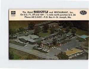 Postcard The Motel Shangri La and Restaurant, Inc., St. Joseph, Missouri