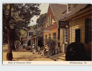 Postcard Duke of Gloucester Street, Williamsburg, Virginia