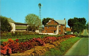 Greetings Amish Country Windmill PA Pennsylvania Postcard VTG UNP Dexter Vintage