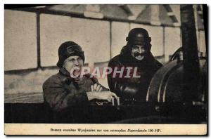 Old Postcard Jet Aviation Busson Emmene Wynjmalen on his monoplane Deperdussi...