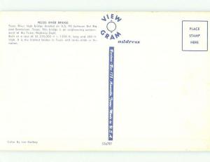 Unused Pre-1980 BRIDGE SCENE Del Rio And Sanderson Texas TX HQ9441