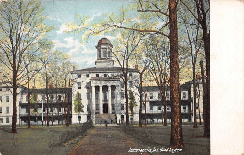 Indianapolis Indiana Blind Asylum, Undivided Back, Vintage Postcard U26210