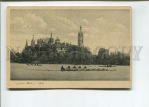 472959 Germany Schwerin castle rowing Vintage postcard