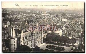 Old Postcard Nevers Panoramic Cote du Palais Ducal