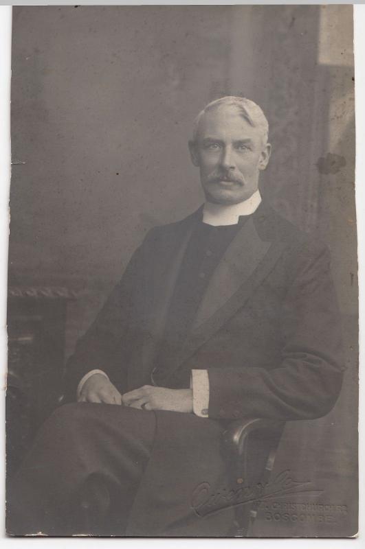 Anonymous Edwardian Gentleman Studio Portrait RP PPC, c 1900's, Owen Of Boscombe