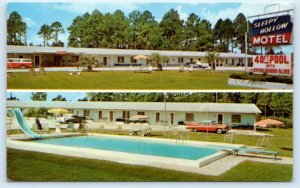 STARKE, FL Florida ~ SLEEPY HOLLOW MOTEL  c1960s  Bradford County  Postcard