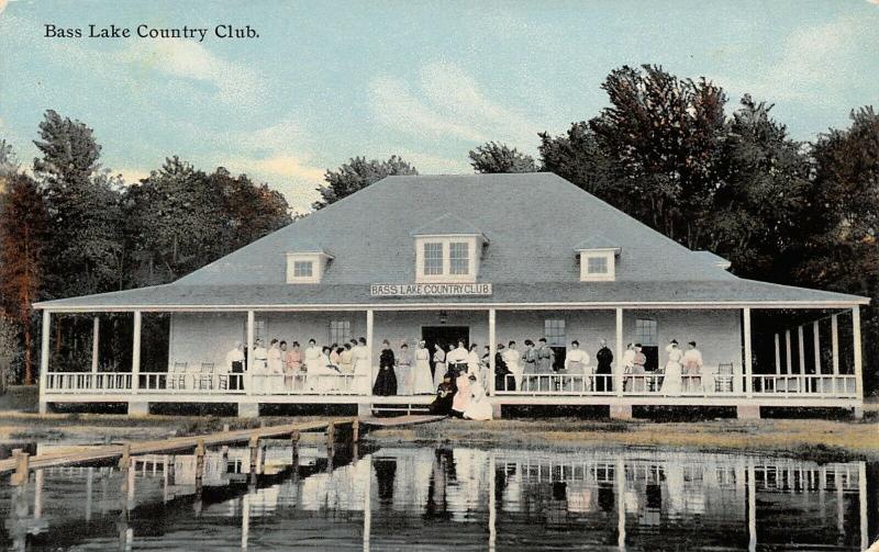 Starke County IN~Cranberry Point~Bass Lake Country Club~Victorians on Porch~1908 