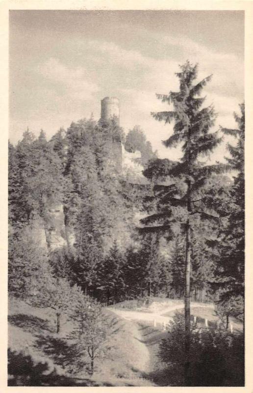 Czech Slovakia Frydstejna Turnova Castle Ruins Scenic View Postcard J77513