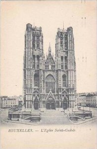 Belgium Brussels L'Eglise Sainte-Gudule 1936