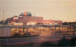 Nebraska  Omaha Shopping Center Night Neon Colorpicture Postcard 22-4383
