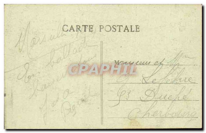 Marseille Old Postcard Walk the ledge