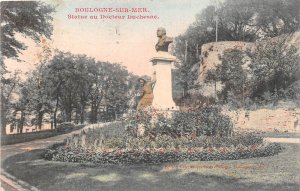 US18 Europe France Boulogne sur Mer statue au Docteur Duchesne