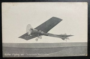 Mint RPPC Real Picture Postcard Early Aviation Kuller Flying Antoinette Machine