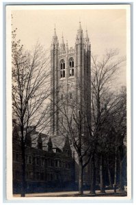 c1910's Princeton University Russel Sage Tower NJ RPPC Photo Unposted Postcard