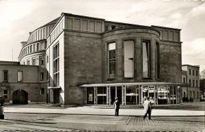 germany, WUPPERTAL, Opernhaus, Theater (1958) RPPC