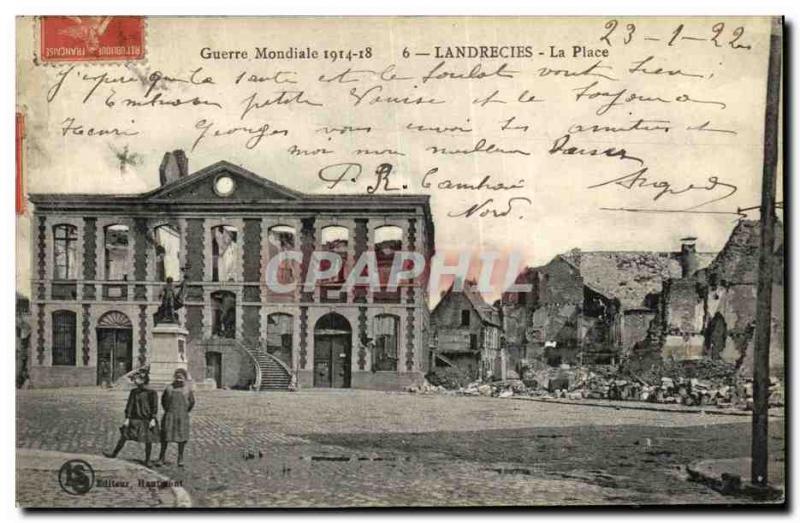 Old Postcard Landrecy Place