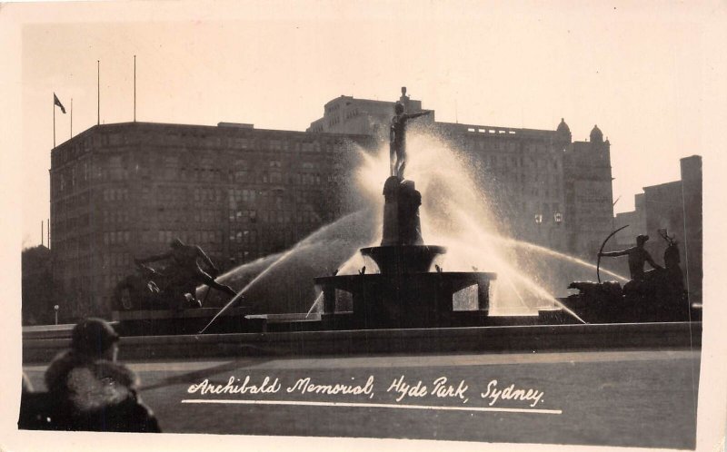 Lot351 archibold memorial hyde park sydney australia real photo 