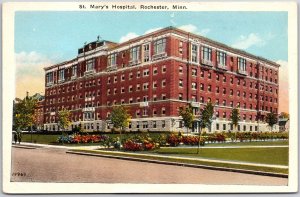 Saint Mary's Hospital Rochester Minnesota MN Landscaped Grounds Postcard