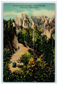 Black Hills South Dakota SD, On The Needles Highway Custer State Park Postcard