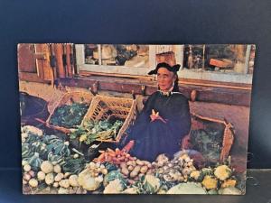 Postcard A Ladakhi Lady Selling Vegetables, Kashmir, Pakistan   Z8