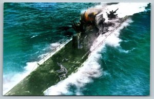 WW2  German U Boat  Submarine  Postcard
