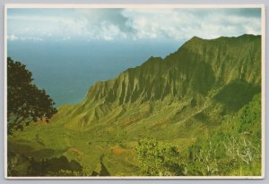 State View~Kauai HI~Kalalau Valley Meets The Blue Pacific Ocean~Continental PC