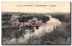 Postcard Old White Fontgombaud Vue Generale