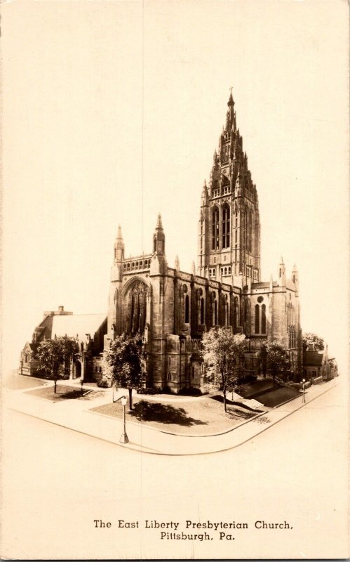 East Liberty Presbyterian Church, Pittsburgh PA Postcard P62