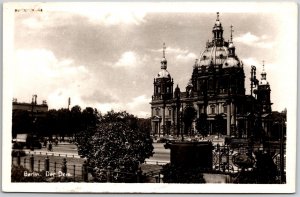 Berlin Der Dom Germany Cathedral Parish Church Real Photo RPPC Postcard