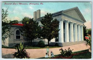 c1910s Arlington, VA General Lee's Mansion PC House Children Play Roadside A275