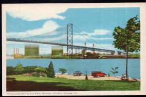 Ontario WINDSOR Ambassador Bridge and Park - PECO - White Border