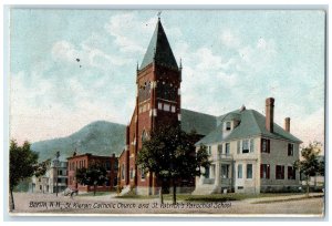 1911 St. Kieran Catholic Church St. Patrick's  Berlin New Hampshire NH Postcard