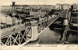 CPA Port Militaire de BREST - Le Pont National (650341)