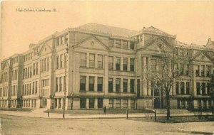 Galesburg Illinois High School Tom Jones 1908 Postcard 6495