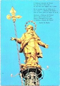Madonnina (Virgin Mary) Statue atop Milan Cathedral Italy 1960s Postcard