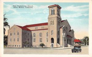 Santa Monica California First Presbyterian Church Antique Postcard (J32682)