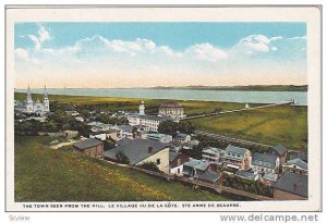 The town seen from the hill, Le Village Vu De La Cote, Ste Anne de Beaupre,Qu...