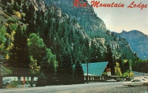 Ouray Colorado Postcard Red Mountain Lodge Street Cars